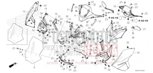 CAPOT AVANT/MIROIR NSS750M de 2021